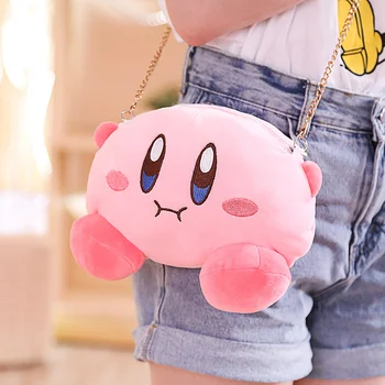 Kawaii Kirby Hviezda Plyšové Hračky Messenger/Vrecku/Mince/Chain Bag Cartoon Kabelku Priateľku, Darček