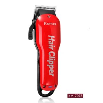 Kemei zastrihávač chĺpkov KM-707Z nabíjateľná hair clipper účes stroj fúzy zastrihávač vlasov fréza olej hlavu clipper biela rezbárstvo