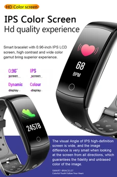 Nový Q8T meranie teploty inteligentný náramok monitorovanie srdcovej frekvencie športové krokomer tracker nepremokavé smart hodinky