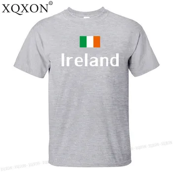 XQXON-móda Bežné 2018 lete muži t-shirt Írsko vlajky vytlačené muž t shirt K154