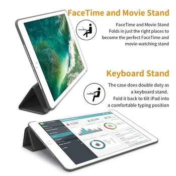 Essidi Magnetické Mäkké Smart Case Pre ipad mini 5 4 3 2 1 Tablety Tri-fold Flip Case For ipad mini 5 2019 Funda