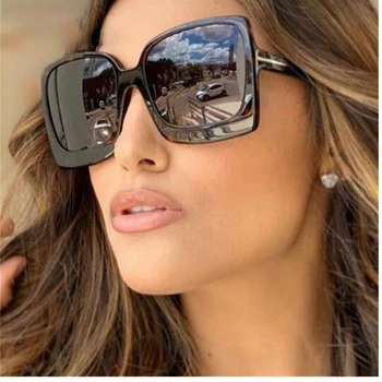 Klasický Štvorec Veľký Rámik Na Okuliare Luxusné Retro Móda A Vonkajšie Plastové Okuliare Rám Oculos De Sol