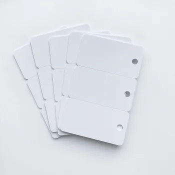 50PCS Plastové prázdna atramentová tlačová 3up pvc karty Tag Key Business Combo Karty 3in1 na kľúč karty, členské karty tlače Epson alebo Canon