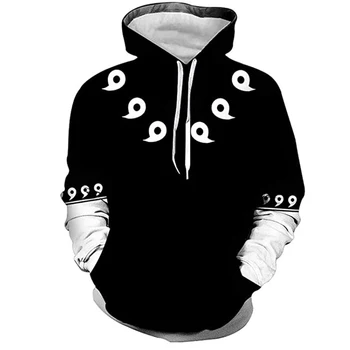 Cosplay Módne Mužov s Kapucňou, Anime naruto 3D Vytlačené Harajuku Mikina Unisex Bežné zip hoodies sudadera hombre XD99