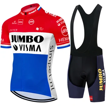 Tím JUMBO VISMA cyklistika dres 2021 lete rýchle suché cyklistické šortky ropa de ciclismo hombre 2020 mtb priedušný cyklistický dres