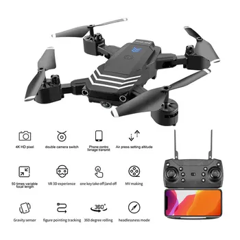LS11 RC Drone 4K S Kamerou HD 1080P Mini Skladacia Dron FPV Wifi Hučí Profesionálne Quadcopter Hold Duálne Kamery Dieťa Hračky