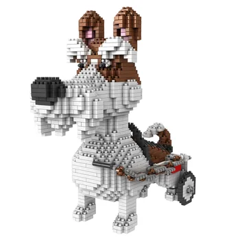 1650pcs 686-02 Pes, Pet Diamond Častice stavebným Model Roztomilý Zvierat Tehly Model Hračka Kompatibilný s mini Deti Darčeky