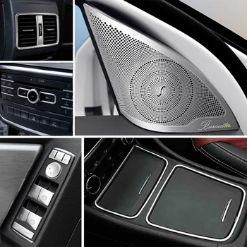 Auto Vnútorné Dvere Audio Reproduktorov Radenia Panel Dverí, lakťová opierka Kryt Výbava Nálepky na Mercedes Benz Triedy W176 GLA X156 Príslušenstvo