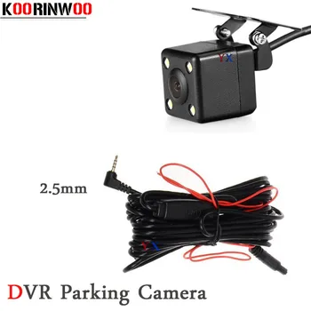 Koorinwoo Nočné Videnie Auto Záznamník Dash Cam parkovacia kamera Parkovací fotoaparát Vodotesný zálohy pre Duálny Objektív Android Auta DVR