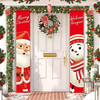Veselé Vianočné Dekorácie Pre Domov Dvere Vianoce Verandu Prihlásiť Ozdoby Na Vianočný Dekor 2019 Navidad Vianoce Noel Critmas Darček