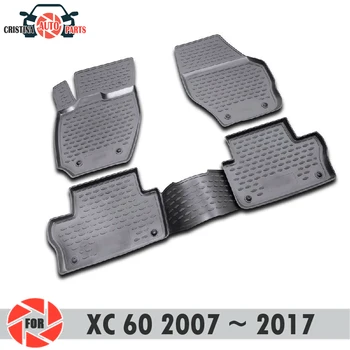 Podlahové rohože pre Volvo XC60 2007~2017 koberce protišmyková pu nečistoty ochranu interiéru vozidla styling príslušenstvo