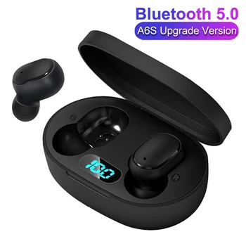 A6L TWS Bluetooth Slúchadlo BT5.0 LED Displej pre Redmi Airdots Tlačidlo Ovládací Nepremokavé Potlačením Hluku Headset PK i7s A6S E6S