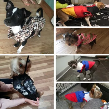 Nepremokavé Psa Kabát Zimný Šteňa Oblečenie Camo Vzoru Malý Pes Bunda Chihuahua Yorkie Oblečenie petshop ropa para perro XS-XL