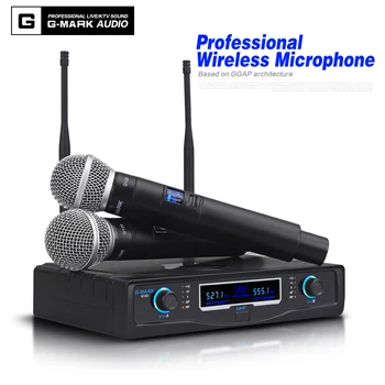 Bezdrôtový Mikrofón G-MARK G120 Dynamický MIKROFÓN Ručný Karaoke Štádiu 50 Metrov Prijímať