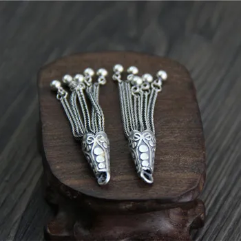 925 Sterlin Striebro Lemovaný Šperky Zistenia DIY Príslušenstvo zobrazili kľúčové tlačidlá vhodné pre Ženy, Náramky, Náhrdelník DIY Šperky Označenie