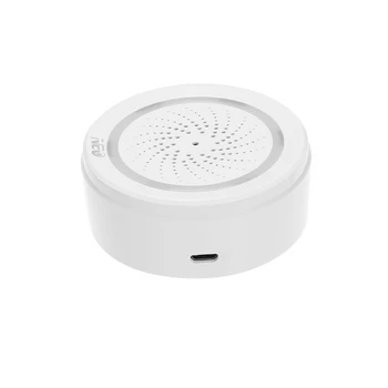 3 V 1 Wifi Sirény Alarmu Prepojenie S Teplota Vlhkosť Senzor Tuya Inteligentný Život Alexa Domovská stránka Google IFTT