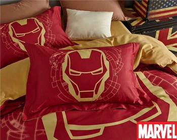 Disney, Marvel Avengers Iron Man Deti Chlapec posteľná bielizeň set Bavlna Cartoon Perinu List Jednu Kráľovnú, Kráľa Detská posteľná bielizeň