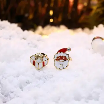 INALIS Vianočné Asymetrie Roztomilý Náušnice Pre Ženy Multicolor Zliatiny Zinku Stud Náušnice Módne Šperky Hot Predaj Strany Darček
