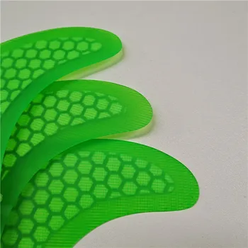 Tri fin nastaviť Budúcnosti G5/G7 cize surf plutvy zelená surfovať plutvy Honeycomb Laminát upsurf logo