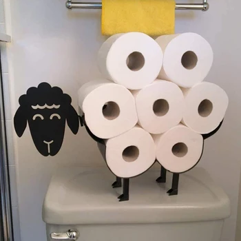 Ovce Dekoratívne Toaletného Papiera Držiak Kúpeľňa hardvéru Tkaniva Skladovanie Toaletný Držiteľ Kúpeľňa zariadenia Železa Papier Skladovanie