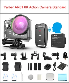8K WIFI Akcia Fotoaparát 4K 60fps 20MP HD 40M Nepremokavé Action Cam APLIKÁCIE Diaľkového Ovládania Motocykla Prilba Športové Video Kamera