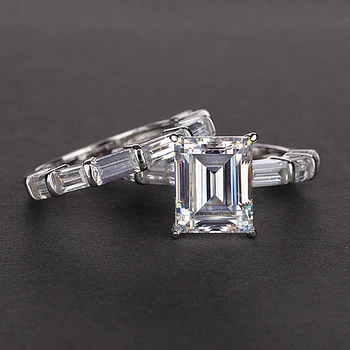 PANSYSEN Reálne 925 Striebro Prstene Pre Ženy Originálny Dizajn Dvojitého Stohovateľné Módne Šperky, Svadobné Sety snubný Prsteň Príslušenstvo