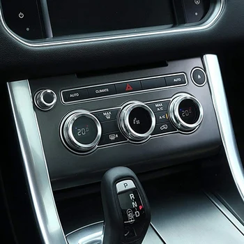 Pre Range Rover Sport L405-2017,Hliníkovej Zliatiny Klimatizácia Gombíky o Kruh, Krúžok Kryt