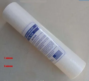 Vodný Filter Diely 10 palcov pp bavlna filter štandard kazeta 1 mikrónov alebo 5 mikrónov 6x25.4cm