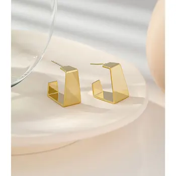 Yhpup Minimalistický Metal Geometrické Stud Náušnice Zlaté Kúzlo Náušnice, Šperky, Doplnky pre Ženy, Štýlový kolczyki Darček 2020