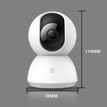 Xiao Mijia Mini IP Kamera Wifi 1080P HD Infračervené Nočné Videnie 360 Stupňový Bezdrôtový Wifi CCTV Kamera, Smart Home Security Kamera