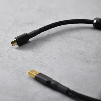 OTG line hifi USB A-typ C kábel 0.5 m/1 m/2 m Dual magnetický prsteň pozlátený zosilňovač Audio DAC dátový kábel USB A-typ C
