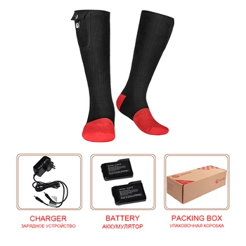 Zimné Elektrické Vyhrievané Ponožky s Nabíjateľnou Batériou Napájaný 3 Vykurovania Nastavenie Tepelnej Ponožky pre Mužov, Ženy