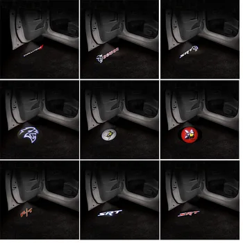 2 ks Dverí Auta Logo Svetlo LED Ghost Tieň Znak Projektor Pre Dodge Challenger SRT Trusu Pack Demon Nabíjačku Hellcat RT Super Bee