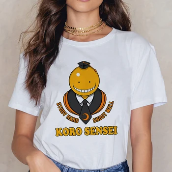 Atentát Triede Tričko Koro Sensei Grafické Tlače Upokojujúci Osobné Štýl Nyanko Sensei Animácie T-shirt Zena Top