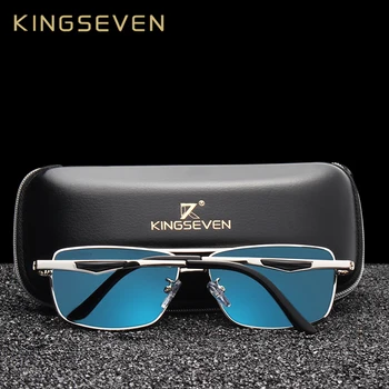 KINGSEVEN 2019 Značky Dizajnér Polarizované slnečné Okuliare Pre Jazdy Mužov Oculos Námestie Slnečné Okuliare Pre Mužov Móda Cestovanie Okuliare