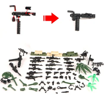 Zbraň Pack Zbraň Navy Stavebné Bloky Poriadková polícia Swat Tím Vojak Príslušenstvo Obrázok Série Hračiek Armády Simulácia vojny