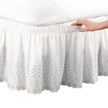 Dvojlôžkové sukne posteľná bielizeň Očko Rozstrapatené Bedskirt Klasické 14
