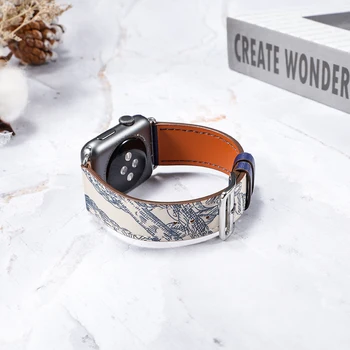 Kožený remienok pre Apple hodinky kapela 44 mm correa apple hodinky 42mm 38 mm 40 mm Iwatch 5 4 3 jednej tour pulseira náramok watchband