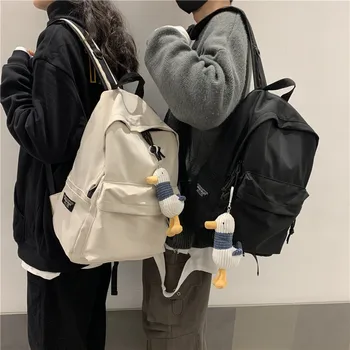 Veľká-kapacita pre mužov cestovný batoh, dospievajúci študent aktovka, čierne plátno nepremokavé dámske práce batoh, laptop backpack