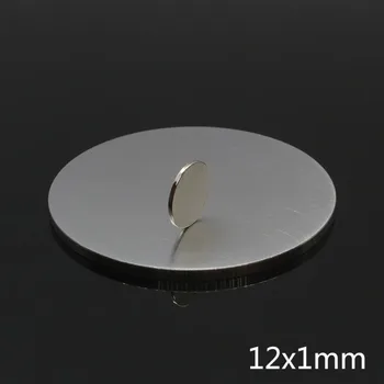 100PC N35 Neodýmu magnet 12x1mm gálium malé kovové okrúhle magnety 12*1 elektromagnet disk chladnička reproduktor magnetické