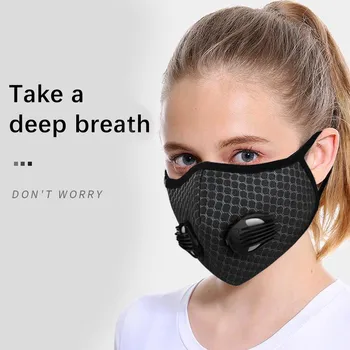 Opakovane Masku na Tvár rodinné masky set 3ks Prachotesný Maska PM2.5 Vetru Hmlisté Haze Znečistenia Respirátor estuche mascarilla