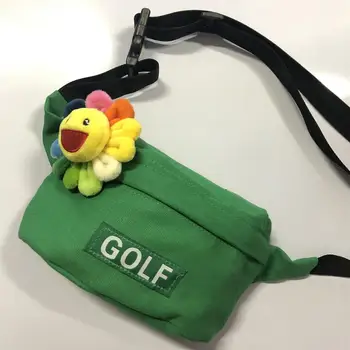 Zbrusu Nový Horúce Novinky Tyler, The Creator Golf Golf Le Fleur Taška cez Rameno Bočné Vrecko Pás Hip fanny pack Pack 23*18 cm #088