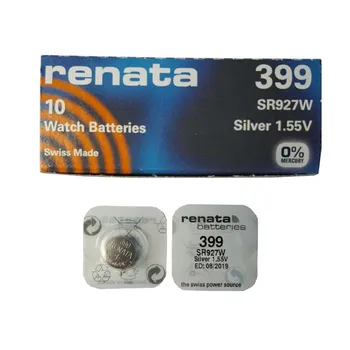 5 ks/veľa Renata Swiss Batérie 399 SR927W 1.55 V pre Hodinky Strieborné RENATA Sledovať Batérie