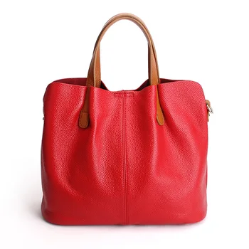 Originálne Kožené kabelky hlavu vrstva cowhide litchi zrna ženy kabelky módnych Prenosné ramenný program messenger tašky kompozitné tašky