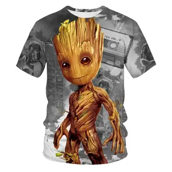 Groot Treeman dievčatá oblečenie 3D deti t-shirt letné Topy baby chlapci oblečenie Letné Komiksu, Anime T Shirt darček k narodeninám