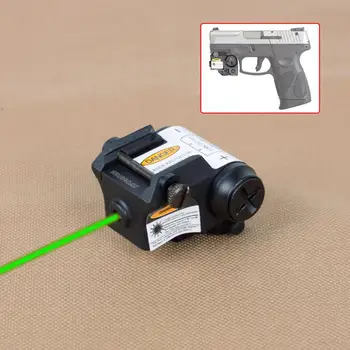 Taktické Mini Červená/Zelená/IR Laserový Zameriavač sa Zmestili Všetky Railed Vrátane Plnej Veľkosti Kompaktný Subcompacts Pištole Pre Býk G2C Glock