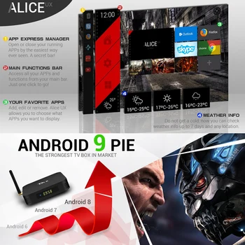 Android 9.0 TV Box TX6 4 GB RAM, 64 GB 5.8 G Wifi Allwinner H6 Quad Core USD3.0 BT4.2 4K Google Prehrávač Youtube Tanix Set-Top Box TX6