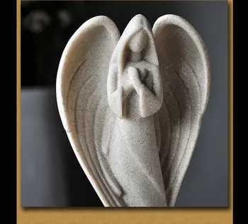 Európska anjel Strážny socha dekorácie obývacia izba štúdiu creative socha remesiel retro bytové doplnky modlitbe anjel