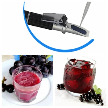 0-40% Refraktometer Pre Víno Tester Pre Víno s Brixovou Cukor Na Braga vínneho Meter 0-25% ATC Refratometer Pre Hrozna Tester