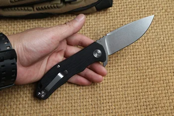CH originálny dizajn 3504 tatical skladací nôž D2 Čepeľ guľkové ložiská G10 rukoväť vonkajšie zariadenia tábor hunt prežitie Nože výchovy k DEMOKRATICKÉMU občianstvu nástroje